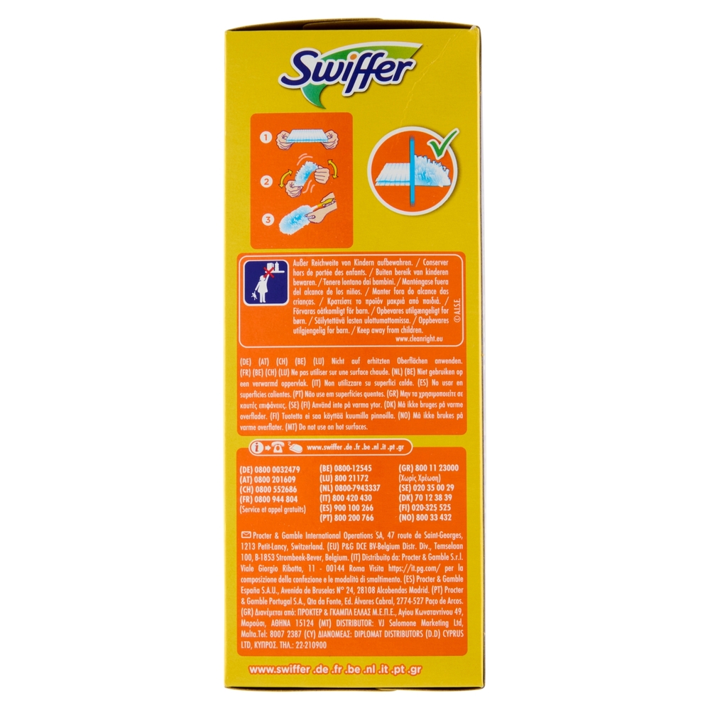 Swiffer Duster Cattura Polvere - Ricarica 9 Piumini per spolverare